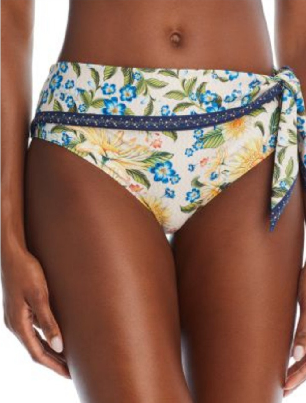 Agua Bendita Perla Bikini Bottom in Jardin Print Floral Size XL NWT